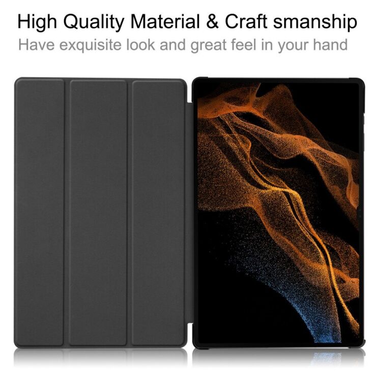 Чехол UniCase Slim для Samsung Galaxy Tab S10 Ultra - Black: фото 4 из 11