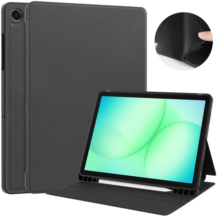 Чехол UniCase Stand Cover для Samsung Galaxy Tab A11 Plus (X230/236) - Grey: фото 1 из 10