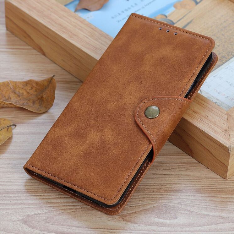 Чехол UniCase Vintage Wallet для Realme C21 - Brown: фото 12 из 13