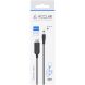 Кабель ACCLAB USB to DC 5.5х2.5мм (12V, 1A, 1m) - Black (982827B). Фото 2 з 4