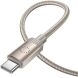 Кабель Hoco X117 USB to Type-C (3A, 1m) - Gold (896403F). Фото 3 з 4