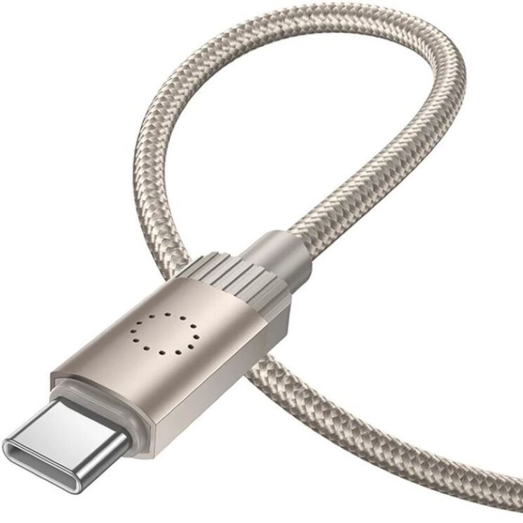 Кабель Hoco X117 USB to Type-C (3A, 1m) - Gold: фото 3 з 4
