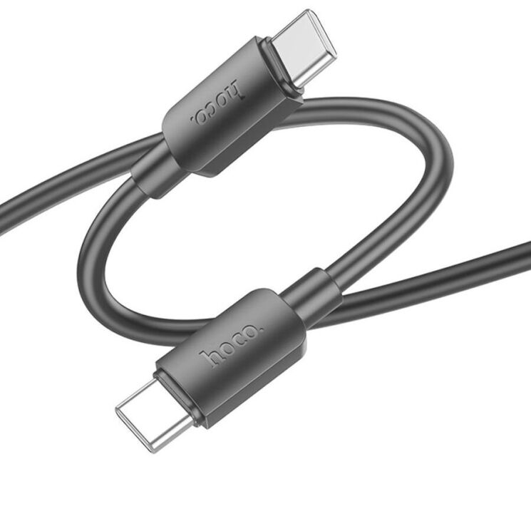 Кабель Hoco X96 Hyper 60W Type-C to Type-C (3A, 1m) - Black: фото 2 з 5