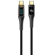 Кабель USAMS SJ590 Type-C to Type-C (100W, 3A, 1.2m) - Black: фото 1 из 15