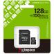 Карта памяти Kingston microSDXC 128GB Canvas Select Plus Gen3 UHS-I U1 V10 A1 (150MB/s) + адаптер (SDCS3/128GB) - Black (945179). Фото 3 из 7