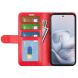 Классический чехол-книжка Deexe Wallet Style для Motorola Edge 70 Fusion - Red (409539R). Фото 2 из 7