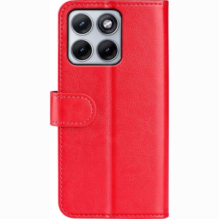 Классический чехол-книжка Deexe Wallet Style для Motorola Edge 70 Fusion - Red: фото 5 из 7