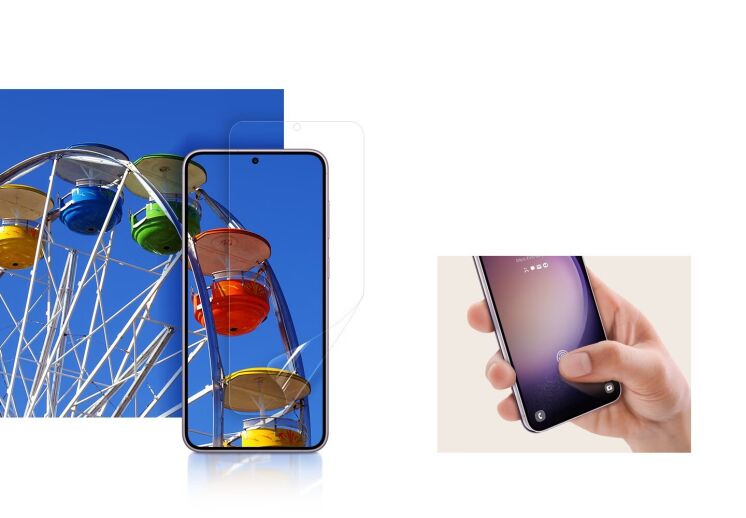 Комплект оригинальных пленок Screen Protector для Samsung Galaxy S23 Plus (S916) EF-US916CTEGRU: фото 5 из 5