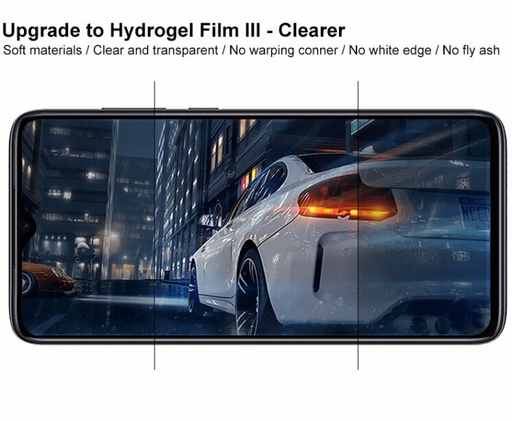 Комплект защитных пленок IMAK Full Coverage Hydrogel Film Xiaomi Redmi Note 8 Pro : фото 7 из 16