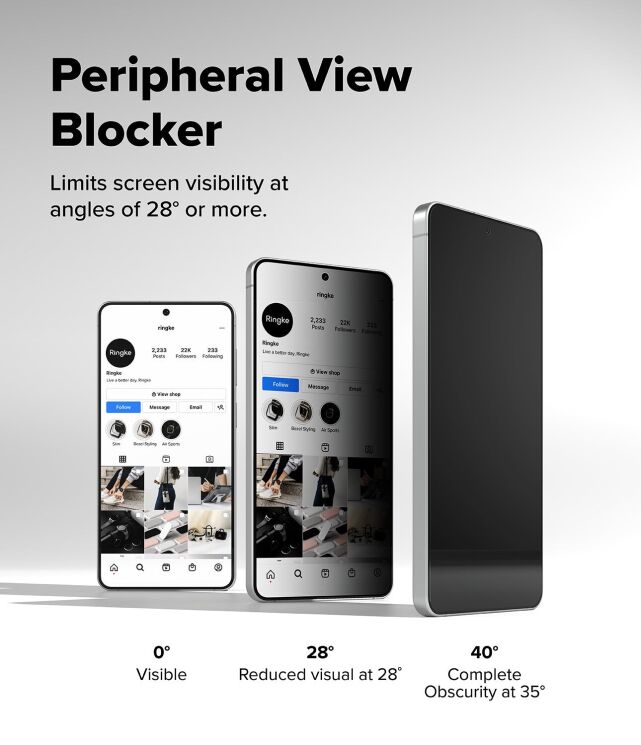 Комплект защитных стекол (2шт) Ringke Easy Slide Privacy для Samsung Galaxy S26 Plus (S947) 8800328815384: фото 7 из 18