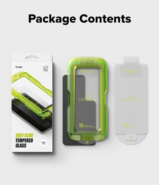 Комплект защитных стекол (2шт) Ringke Easy Slide Tempered Glass для Samsung Galaxy S26 FE (8800380463851) (412760) Комплект защитных стекол (2шт) Ringke Easy Slide Tempered Glass для Samsung Galaxy S26 FE (8800380463851): фото 6 из 14