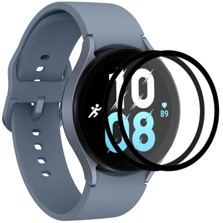 Комплект защитных стекол ENKAY 9H Watch Glass для Samsung Galaxy Watch 5 (44mm) - Black: фото 1 из 8