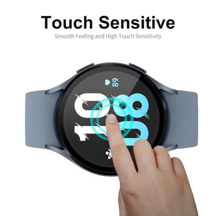 Комплект защитных стекол ENKAY 9H Watch Glass для Samsung Galaxy Watch 5 (44mm) - Black: фото 3 из 8