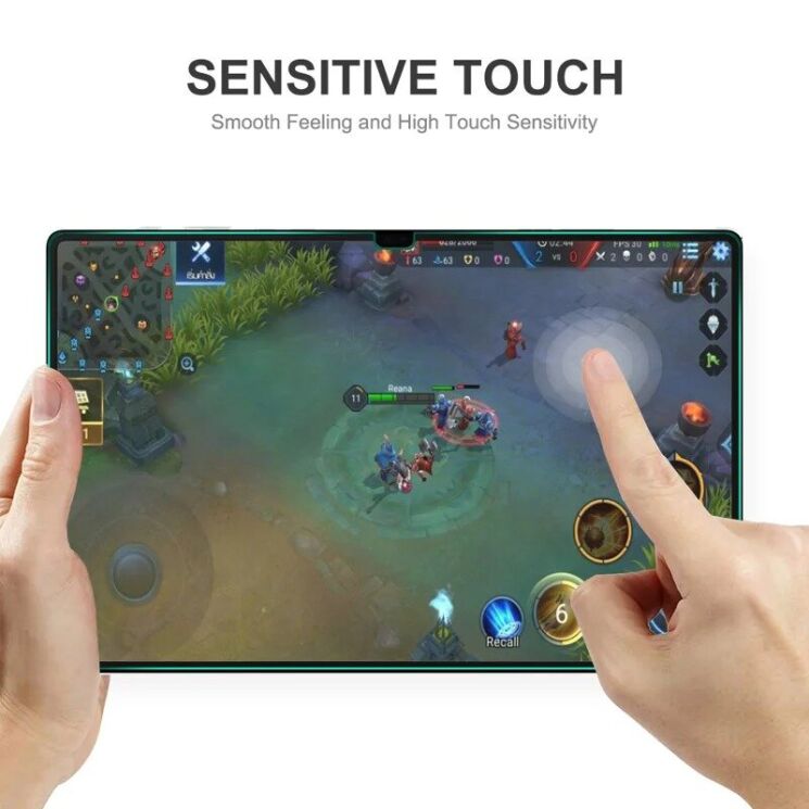 Комплект защитных стекол HAT PRINCE 0.33mm 2.5D Set Glass для Samsung Galaxy Tab S8 Ultra / S9 Ultra / S10 Ultra (T900/T906/910/916/920/926) - Transparent: фото 3 из 7