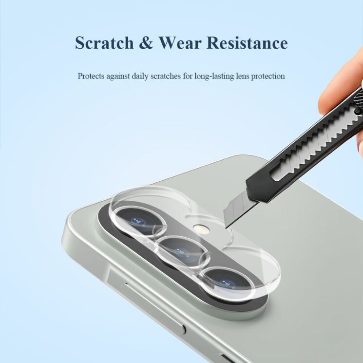 Комплект защитных стекол на камеру LEREACH Camera Lens Protector для Samsung Galaxy A37 (A376) - Transparent: фото 6 из 10