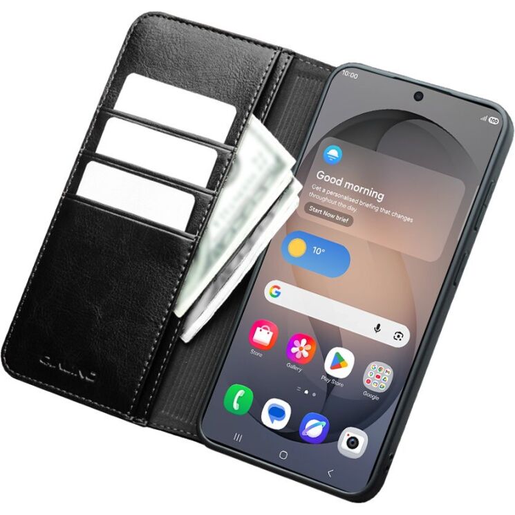 Кожаный чехол QIALINO Classic Case для Samsung Galaxy S26 FE - Black (412771B) Кожаный чехол QIALINO Classic Case для Samsung Galaxy S26 FE - Black: фото 2 из 7
