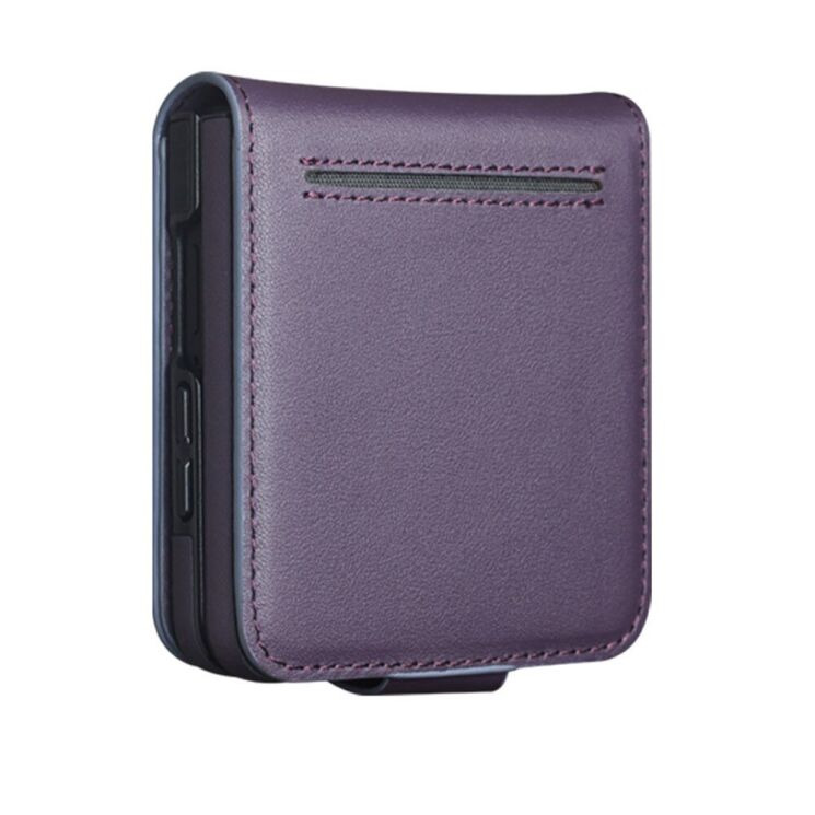 Шкіряний чохол QIALINO Wallet Case (FF) для Samsung Galaxy Flip 8 - Purple (423535V) Шкіряний чохол QIALINO Wallet Case (FF) для Samsung Galaxy Flip 8 - Purple: фото 4 з 11