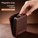 Шкіряний чохол QIALINO Wallet Case (FF) для Samsung Galaxy Flip 8 - Brown (423535Z). Фото 10 з 11