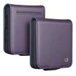 Кожаный чехол QIALINO Wallet Case (FF) для Samsung Galaxy Flip 8 - Purple (423535V)