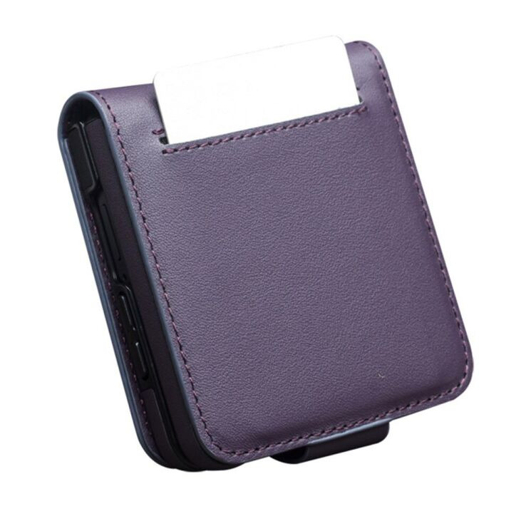 Шкіряний чохол QIALINO Wallet Case (FF) для Samsung Galaxy Flip 8 - Purple (423535V) Шкіряний чохол QIALINO Wallet Case (FF) для Samsung Galaxy Flip 8 - Purple: фото 2 з 11