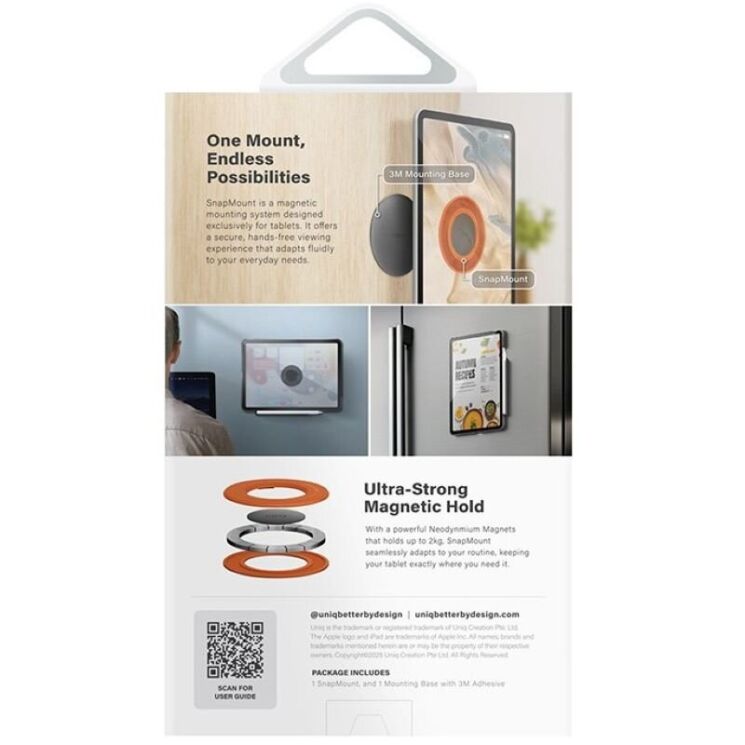 Магнітний тримач UNIQ SnapMount - Orange: фото 4 з 8