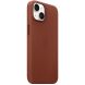Оригинальный чехол Leather Case with MagSafe для Apple iPhone 14 (MPP73) - Umber (304594Z). Фото 6 из 7