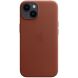 Оригинальный чехол Leather Case with MagSafe для Apple iPhone 14 (MPP73) - Umber (304594Z). Фото 4 из 7