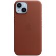 Оригинальный чехол Leather Case with MagSafe для Apple iPhone 14 (MPP73) - Umber (304594Z)