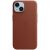 Оригинальный чехол Leather Case with MagSafe для Apple iPhone 14 (MPP73) - Umber: фото 1 из 7