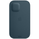 Оригинальный чехол Leather Sleeve MagSafe для Apple iPhone 12 / 12 Pro (MHYD3) - Baltic Blue (253982L). Фото 2 из 4