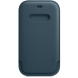 Оригинальный чехол Leather Sleeve MagSafe для Apple iPhone 12 / 12 Pro (MHYD3) - Baltic Blue (253982L). Фото 1 из 4