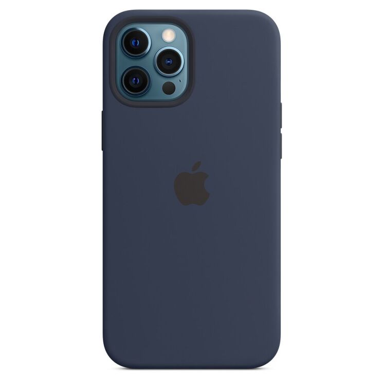Оригинальный чехол MagSafe Silicone Case для Apple iPhone 12 Pro Max (MHLD3ZE/A) - Deep Navy: фото 1 из 5