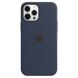 Оригинальный чехол MagSafe Silicone Case для Apple iPhone 12 Pro Max (MHLD3ZE/A) - Deep Navy (253492L). Фото 4 из 5