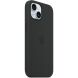 Оригинальный чехол Silicone Case with MagSafe для Apple iPhone 15 (MT0J3) - Black (339991B). Фото 4 из 5