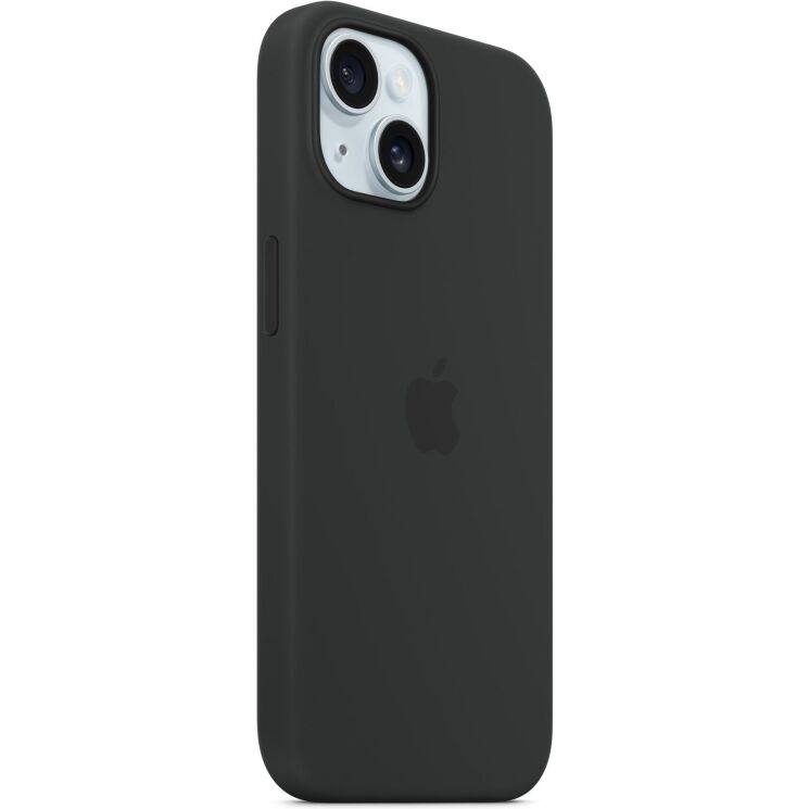 Оригинальный чехол Silicone Case with MagSafe для Apple iPhone 15 (MT0J3) - Black: фото 4 из 5