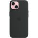 Оригинальный чехол Silicone Case with MagSafe для Apple iPhone 15 (MT0J3) - Black (339991B). Фото 1 из 5