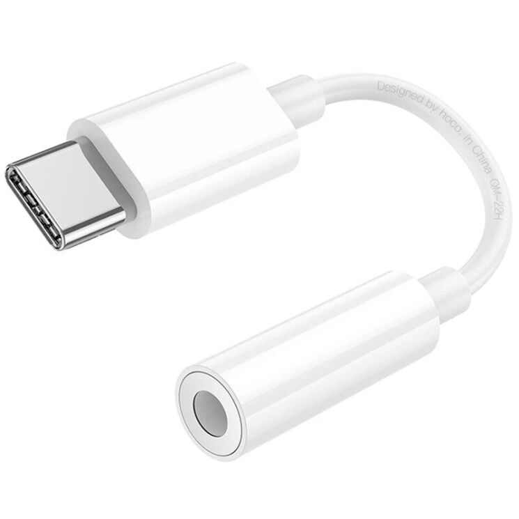 Переходник Hoco LS35 Type-C to 3.5mm - White: фото 4 из 11