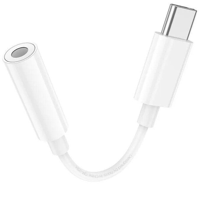 Переходник Hoco LS35 Type-C to 3.5mm - White: фото 2 из 11