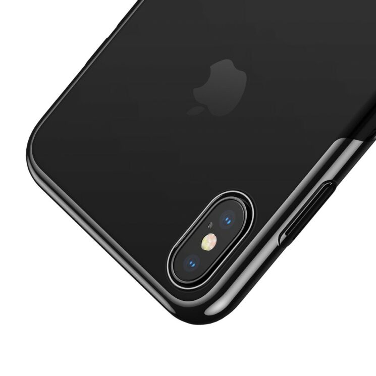 Пластиковий чохол BASEUS Glitter Series для Apple iPhone XS - Black: фото 5 з 17
