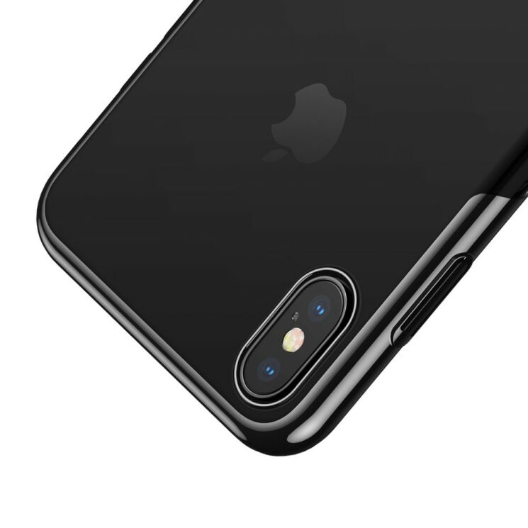 Пластиковый чехол BASEUS Glitter Series для Apple iPhone XS - Black: фото 5 из 17