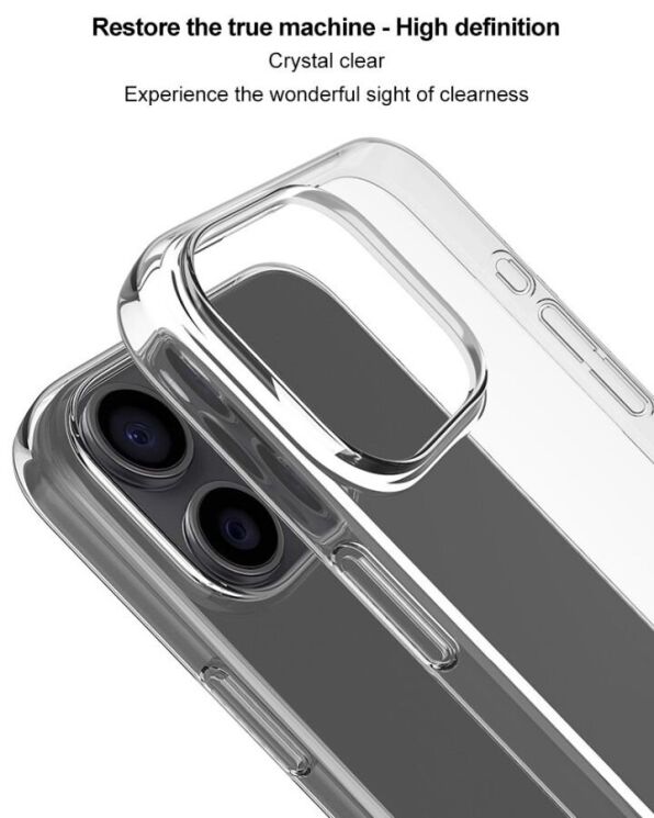 Пластиковый чехол IMAK Crystal II Pro для Apple iPhone 16 Pro Max - Transparent: фото 10 из 11