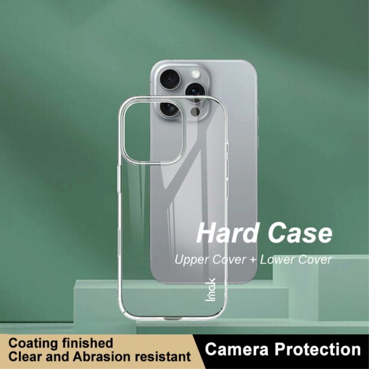 Пластиковый чехол IMAK Crystal II Pro для Apple iPhone 16 Pro Max - Transparent: фото 6 из 11