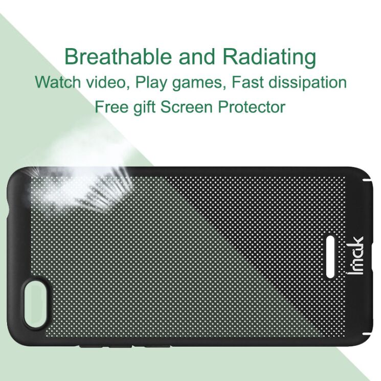 Пластиковый чехол IMAK Jazz Mesh для Xiaomi Redmi 6A - Black: фото 7 из 12