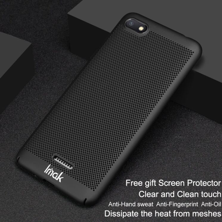 Пластиковый чехол IMAK Jazz Mesh для Xiaomi Redmi 6A - Black: фото 6 из 12