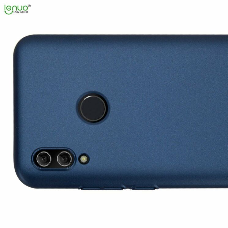 Пластиковый чехол LENUO Silky Touch для Huawei Honor 10 Lite / P Smart (2019) - Blue: фото 5 из 16