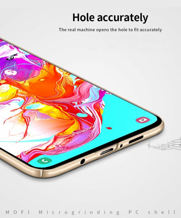 Пластиковый чехол MOFI Slim Shield для Samsung Galaxy A70 (A705) - Black: фото 9 из 11