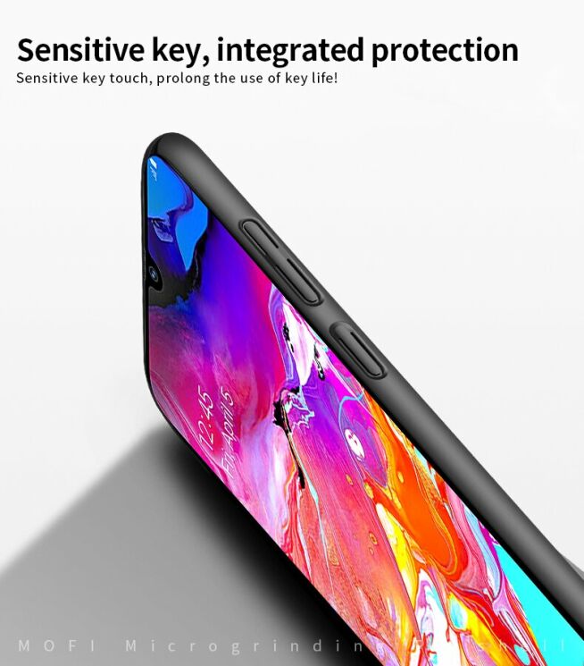 Пластиковый чехол MOFI Slim Shield для Samsung Galaxy A70 (A705) - Black: фото 5 из 11