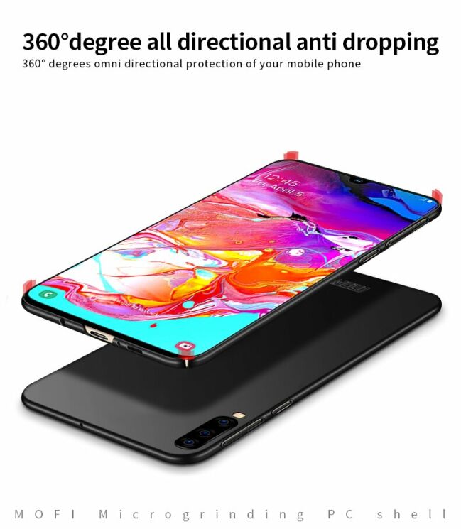 Пластиковый чехол MOFI Slim Shield для Samsung Galaxy A70 (A705) - Black: фото 8 из 11