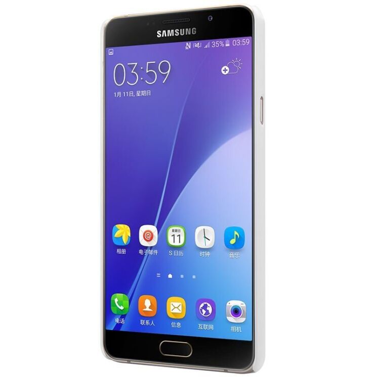 Пластиковый чехол NILLKIN Frosted Shield для Samsung Galaxy A5 (2016) - White: фото 5 из 16