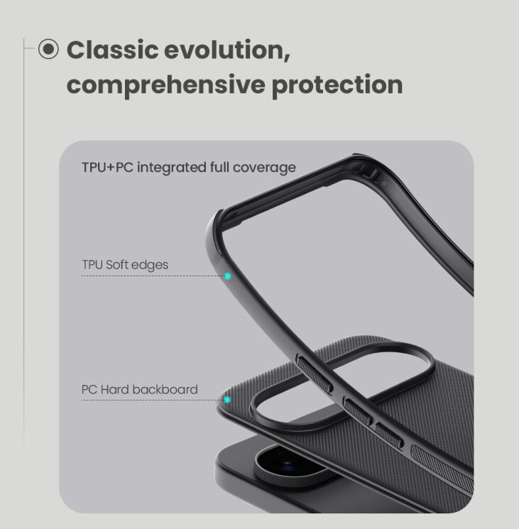Пластиковий чохол NILLKIN Frosted Shield Pro для Google Pixel 10 Pro XL - Black: фото 9 з 17